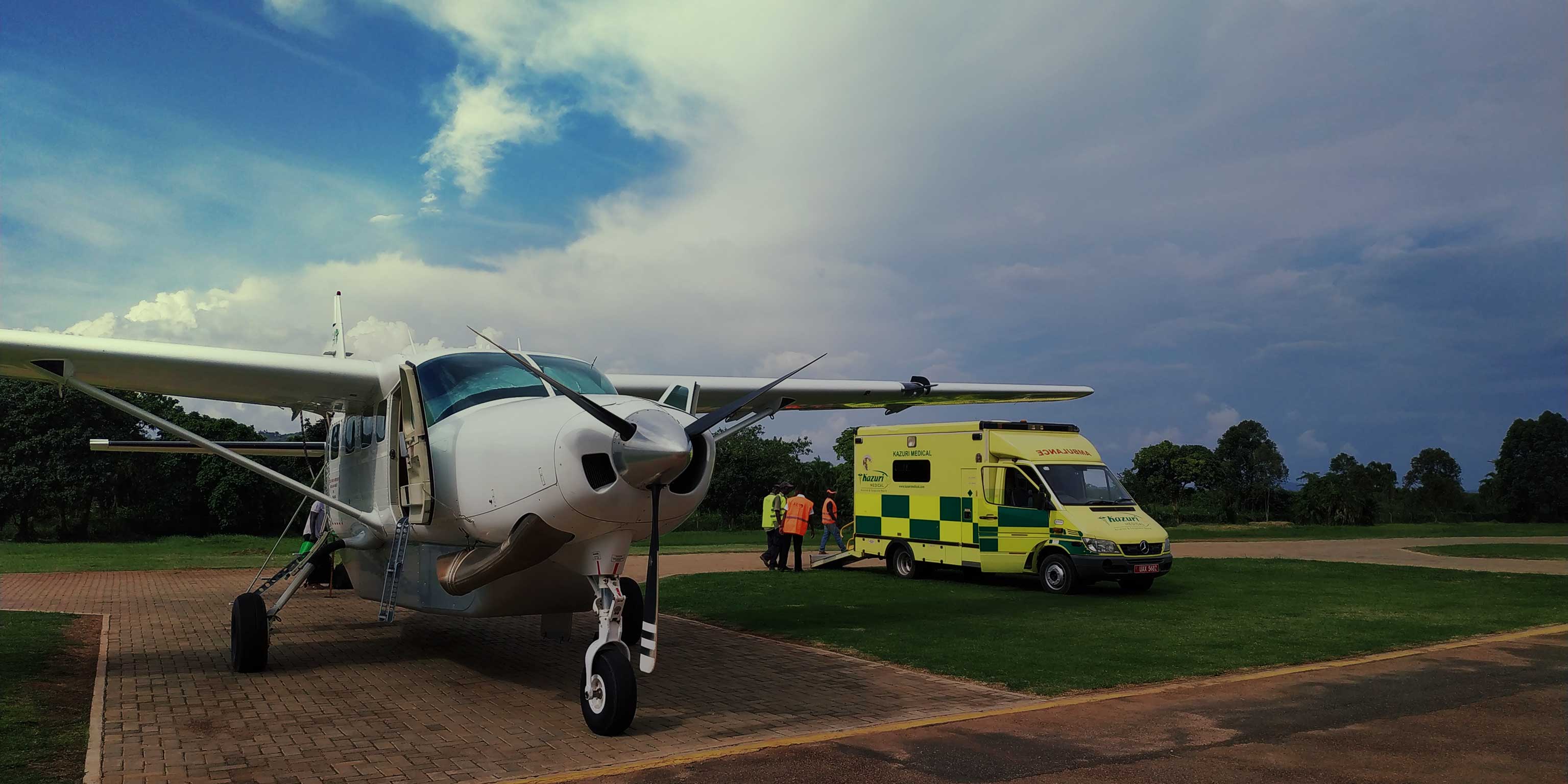 KEA air ambulance medical evacuation aircraft Uganda