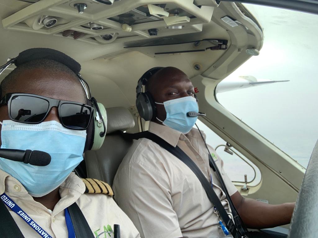 KEA Cessna C208B pilots in Kalemie DRC
